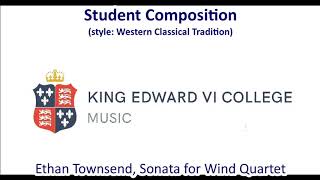 Ethan Townsend  - Sonata for Wind Quartet