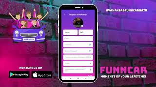 How to register as a performer on funncar app.