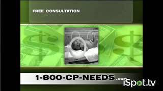 1-800 CP NEEDS TV SPOT CEREBRAL PALSY: MILLIONS OF DOLLARS ISPOT.TV