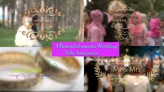 Free Download Animated Wedding Titles Preset ll After Effects & Premiere Pro