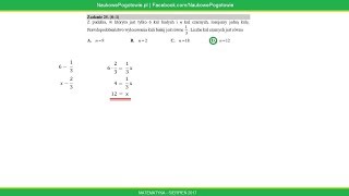 Zadanie 25 | Matematyka - Matura Poprawkowa | Sierpień 2017