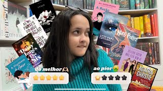 Rankeando todos os livros lidos do ano do PIOR ao MELHOR