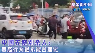 中国无差别杀人：变态行为绝不能合理化；美国杀人是个人心理，中国杀人是社会制度｜华尔街中国