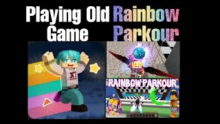 Playing the Old game "Rainbow Parkour" | Garena blockmango