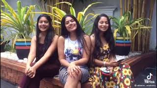 නිල්නෙතු ❤️ පිනිමුතු ❤️ Anu and Kanu Twin Sisters with Vinu Perera (මාෂි) Practice Time TikTok