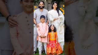 Allu Arjun with family🥰💞👌 wife Sneha Reddy। son Ayaan। Daughter Arha 😎👪#alluarjun #vikaskshorts