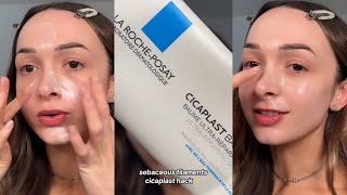 SEBACEOUS FILAMENTS REMOVAL HACK ☁️ La Roche Posay Cicaplast Baume