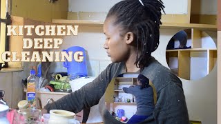 Kitchen Deep Cleaning || using vinegar