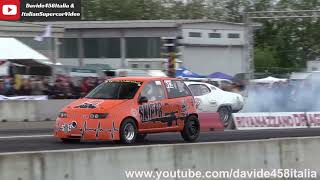 +600 hp FIAT Punto GT vs Uno Turbo proto DRAG RACE & engine sound