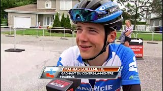 Mathias Guillemette, Le roi du contre la montre à la 53e finale des Jeux du Québec à Thetford.