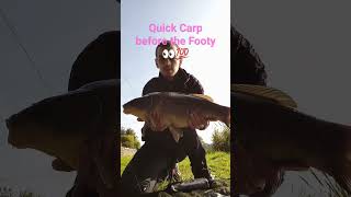 Quick Carp before ⚽    #fishing #fishingvideo #carpfishing #fish #carp #justfishing #viral #football