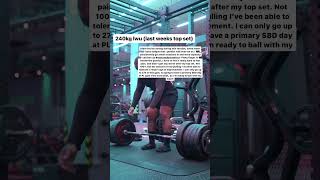 240kg last warm up