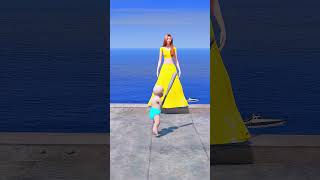 GTA V :  WATER RAGDOLL VS MOM VS ZOLLY🥺#shorts