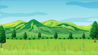 Free HD Mountain Field Highland - Free Cartoon Background Loop l Background animation