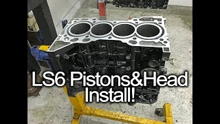 Installing Pistons, Head, etc - Wide Body V8 FD RX7 Build Video Series 27