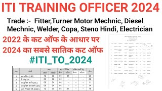 ITI TO Cut Off 2024 Trade Fitter| Welder | Turner | Diesel Mechnic | machinist | Copa | Electrician