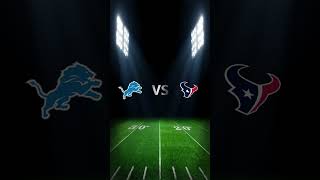 NFL Week 10 Predictions! Lions VS Texans (Sunday Night Football)