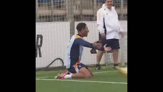 Kylian Mbappé x Jude Bellingham celebrating a goal in training today 😂😂🤍