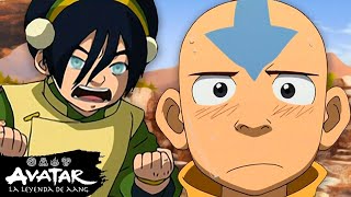 Toph le enseña a Aang cómo hacer Tierra Control ⛰| Avatar: La Leyenda de Aang