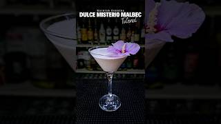 Cóctel Dulce Misterio Malbec 🌸 Tutorial Bartender #GarnishEventos