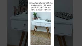 Aparador 2 Gavetas Retrô York Olivar   achados, achadinhos, shopee