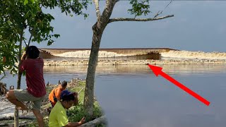 Tsunami river tidal waves (tidal bore )fenomena alam hari ini 22 oktober 2024🇲🇨😱