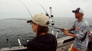 Landing Walleye on a Bandit.