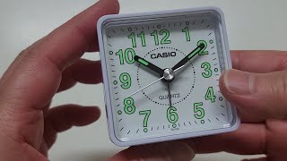 casio TQ140 mini beep analogue bedside alarm clock