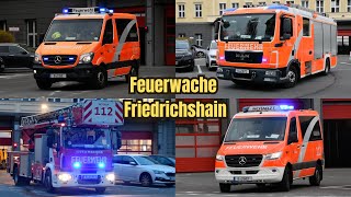 [ALLE FAHRZEUGE] Einsatzfahrten von der BF und FF Friedrichshain (1200) || Berliner Feuerwehr