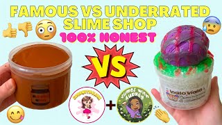 FAMOUS VS UNDERRATED SLIME SHOP REVIEW- CornWithSlime + SlimesWithAudrey [ASMR]