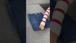 How to fold a jean #foldingjeans #foldingclothes