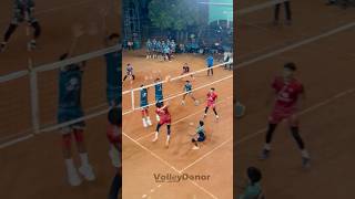 Rally 😱powerful spike 😳first pass and Difence 😲 #volleyball #volleydonor #volley #shorts #reels