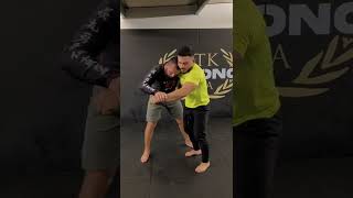 Defend a head inside single leg takedown - MMA tutorial