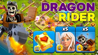 Stronger Than Root Rider? TH16 Queen Charge Dragon Rider Crushing Legend League Attacks!