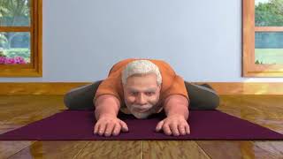 Yoga with Modi : Shashankasana English