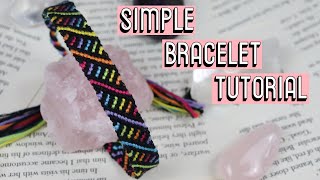 BRICK CANDYSTRIPE TUTORIAL [CC] || Friendship Bracelets