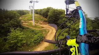 Mountain creek bike park full suspension downhill mountain biking breakout gopro hero 3 black