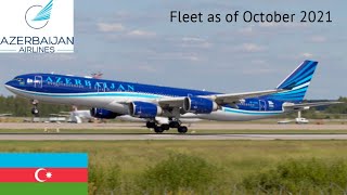 Azerbaijan Airlines Fleet as of October 2021