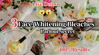 Palour Secret Extreme Skin Whitening and Glowing bleaches|Live Shocking Results|Face Bleach