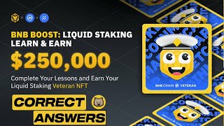 CoinMarketCap BNB Boost Quiz Answers | Learn & Earn Free Crypto | $250,000 REWARD