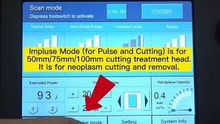 Fractional co2 laser screen showing