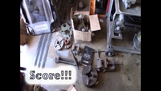 Craftsman Atlas Lathe Accessory Haul, Surface grinder, steady rest, 4 jaw chuck, backplates, vice