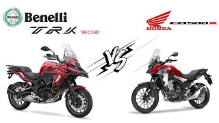 Benelli TRK 502 VS Honda CB500x | Detailed Comparison | Shivam Chaubey