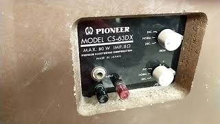 PSA: Older Pioneer CS series speaker terminal failures. lossy, short out due to insulation failure.