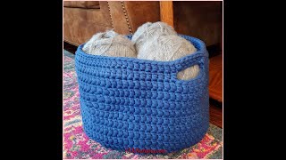 How to Crochet Tutorial: DIY Large Basket using Chunky Yarn by YARNutopia