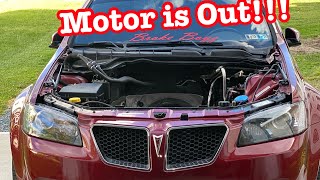 Pulling LS2 Motor out of Pontiac G8!!! (Cam build PT.3)