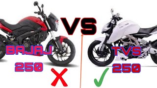 Full comparison bajaj dominar 250 vs TVs darken 250