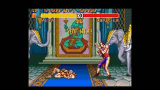 Street Fighter 2 Turbo Hyper Fighting (SNES)- Vega (Normal) Playthrough 1/4