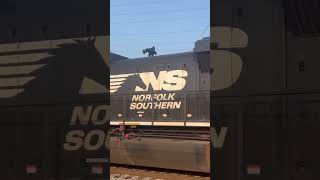 NS SD70ICC shoving Loaded Tank cars through Lockland #train #railroad