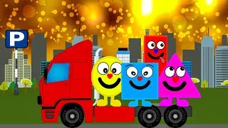 The Shapes | Vivashapes | car | truck | tractor. Videos for kids.